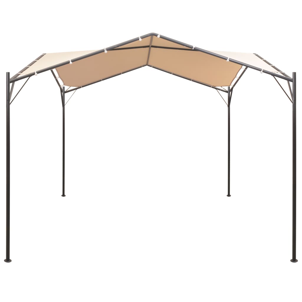 vidaXL Altana/namiot ogrodowy, 3x3 m, stal, beżowy