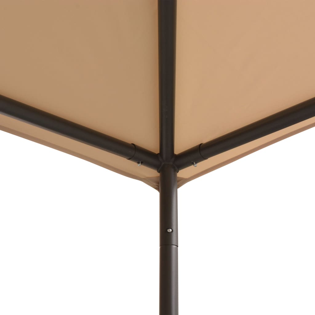 vidaXL Altana/namiot ogrodowy, 3x3 m, stal, beżowy