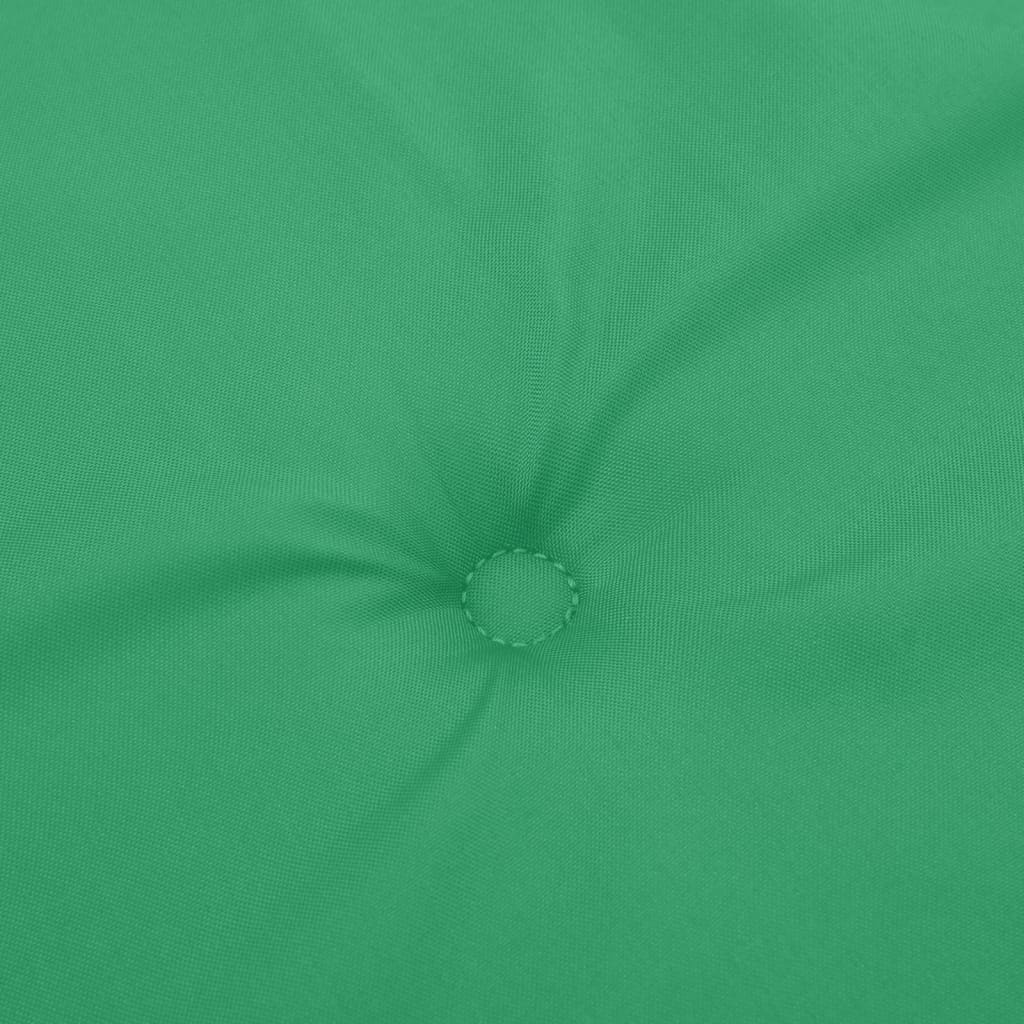 vidaXL Poduszki na krzesła ogrodowe, 4 szt., zielone, 120x50x3 cm