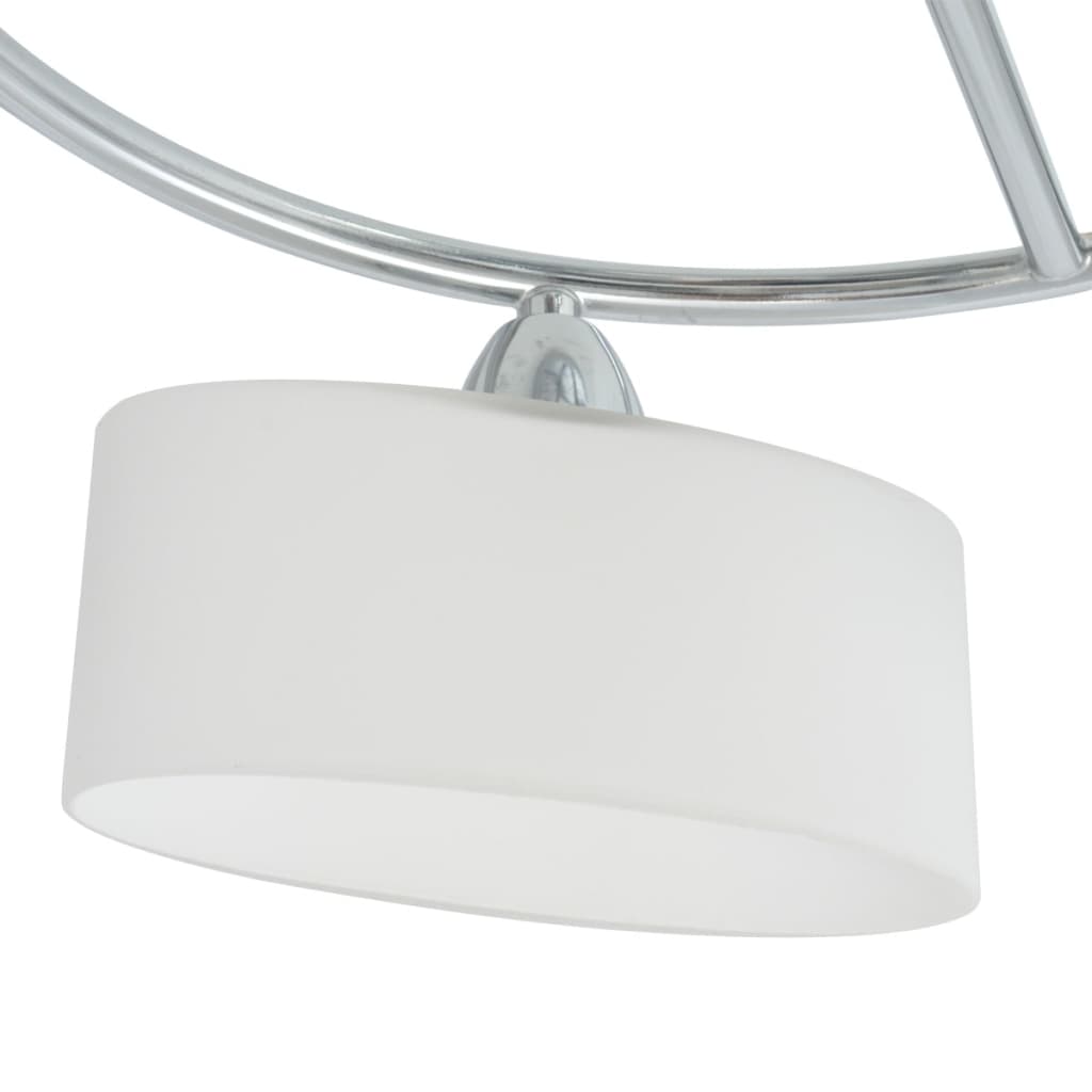 vidaXL Lampa sufitowa, 5 żarówek E14, klosze w kształcie elipsy, 200 W