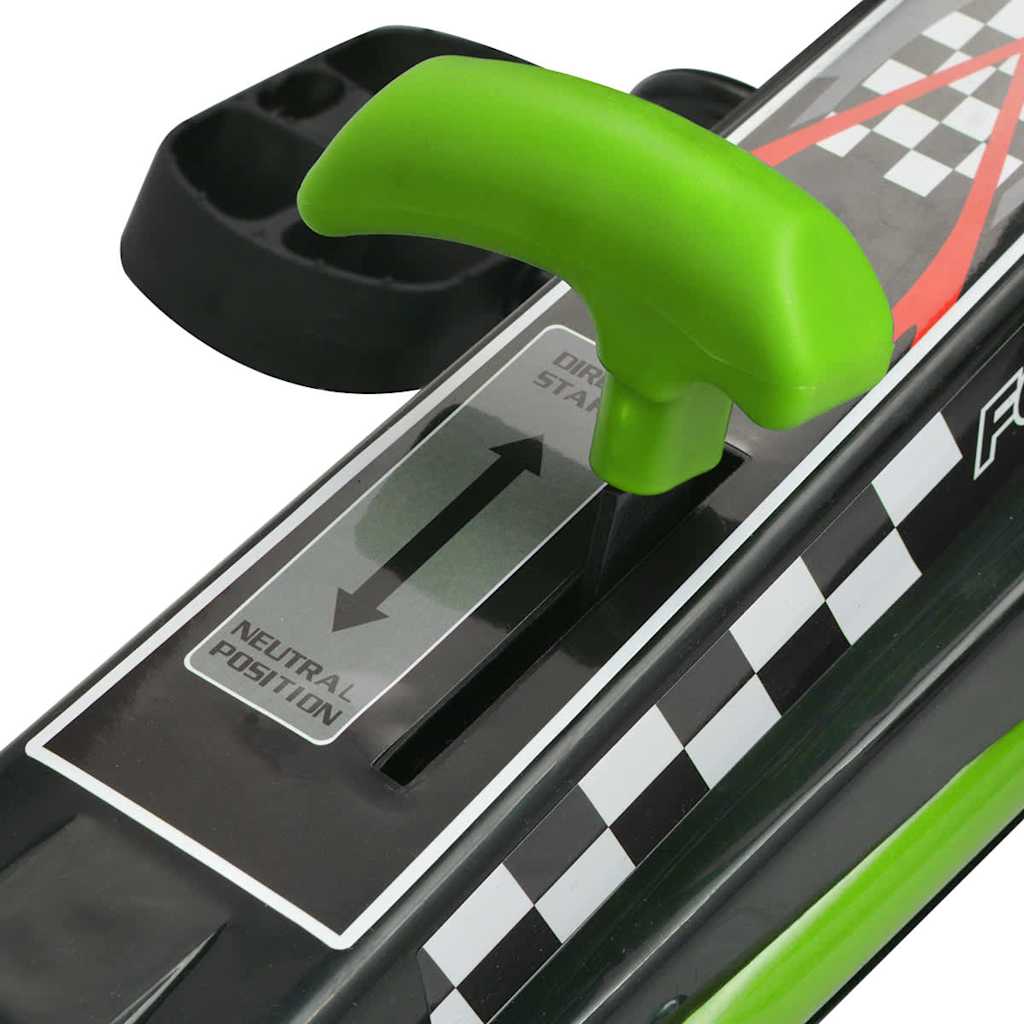 vidaXL Gokart dla dzieci, z regulacją siedziska, zielony