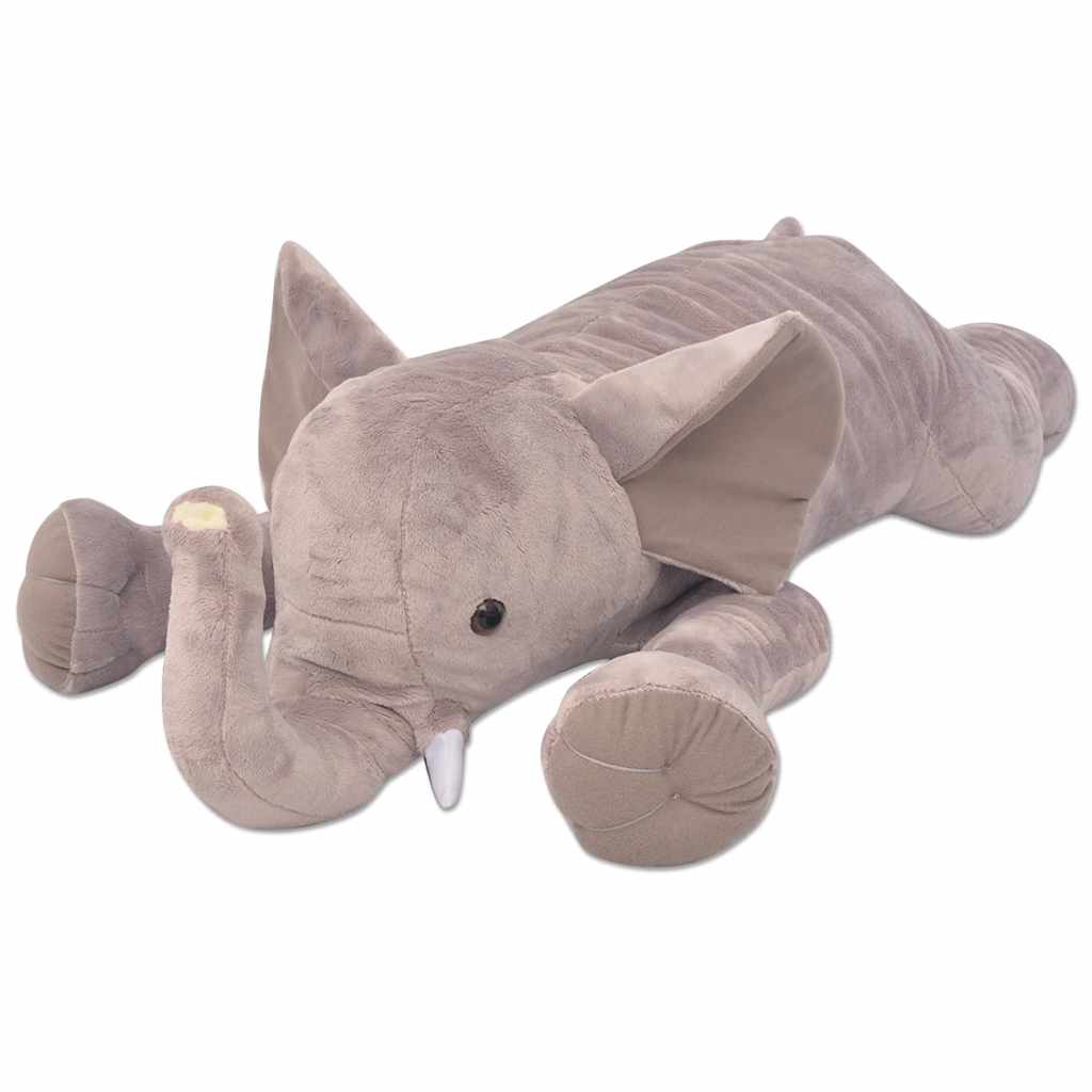 vidaXL Pluszowa maskotka słoń XXL, 95 cm