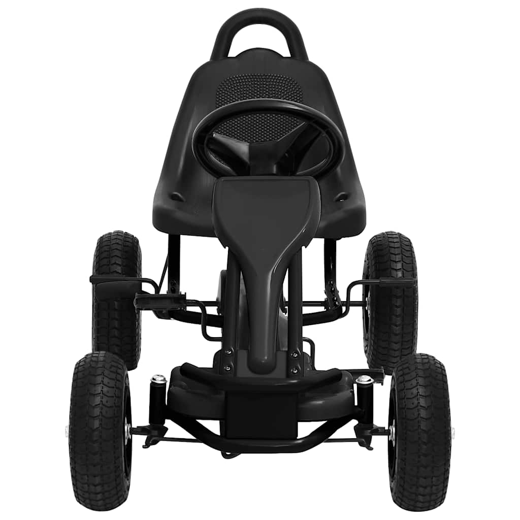 vidaXL Gokart na pedały z oponami pneumatycznymi, czarny