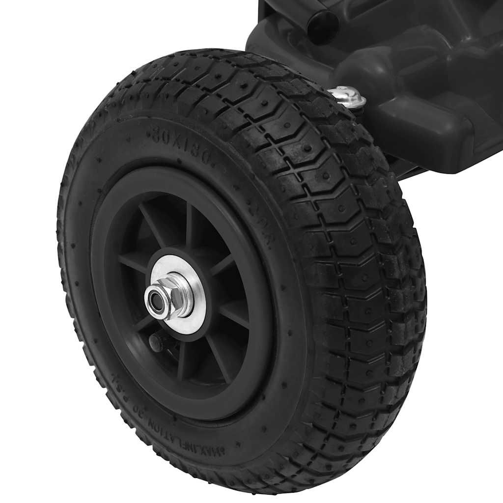 vidaXL Gokart na pedały z oponami pneumatycznymi, czarny