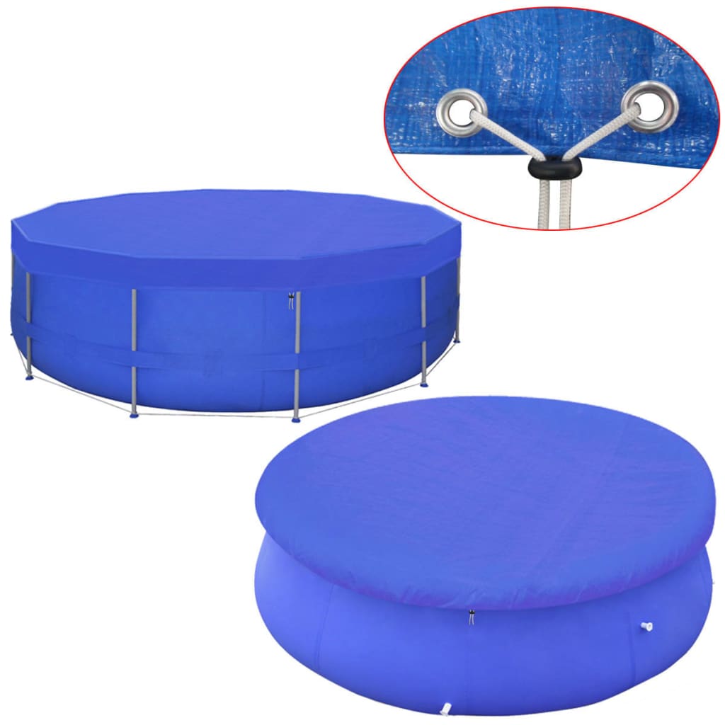 vidaXL Plandeka na basen, okrągła, PE, 540 cm, 90 g/m²