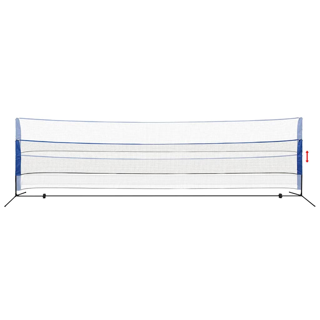 vidaXL Siatka i lotki do badmintona, 600x155 cm