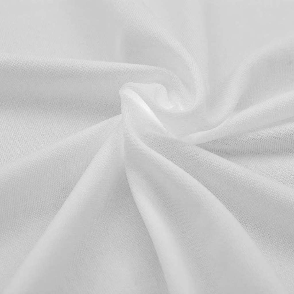 vidaXL Elastyczny pokrowiec na stół 120x60,5x74 cm, 2 szt., białe