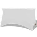 vidaXL Elastyczny pokrowiec na stół 243x76x74 cm, 2 szt., białe
