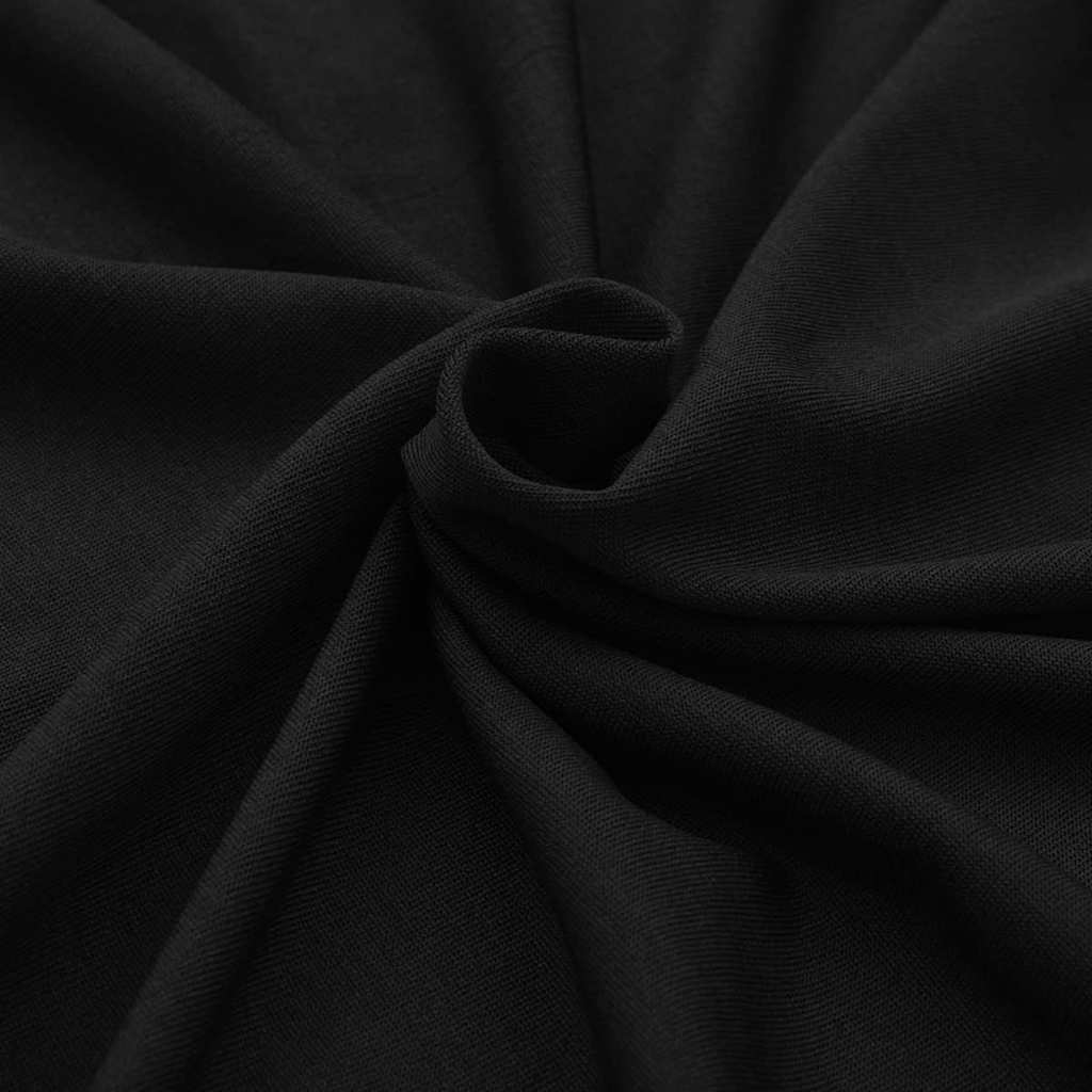 vidaXL Elastyczny pokrowiec na stół 120x60,5x74 cm, 2 szt., czarny
