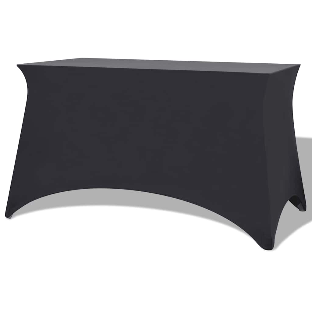 vidaXL Elastyczny pokrowiec na stół 183x76x74 cm, 2 szt., antracytowy (szary)