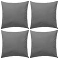 vidaXL Poduszki na zewnątrz, 4 sztuki, 45x45 cm, kolor szary