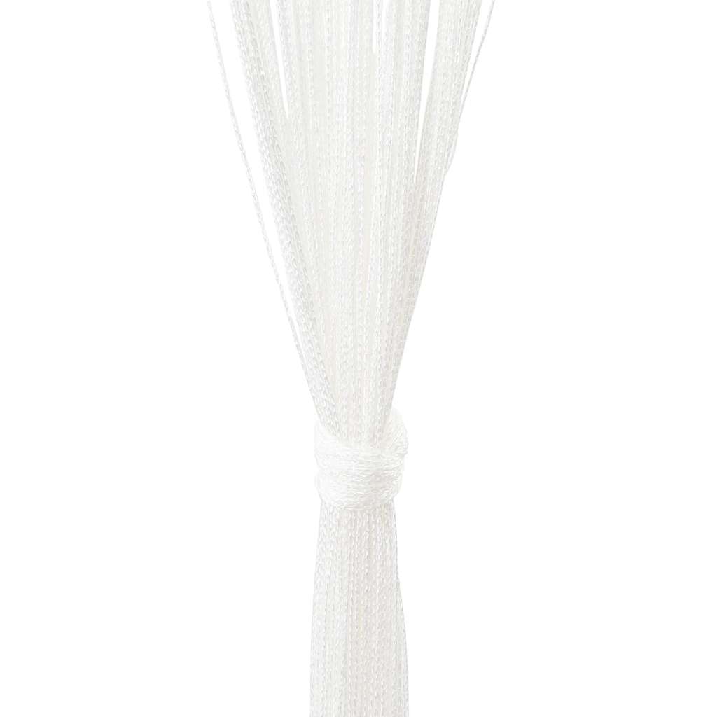 vidaXL Zasłony sznurkowe, 2 sztuki,  100 x 250 cm, białe