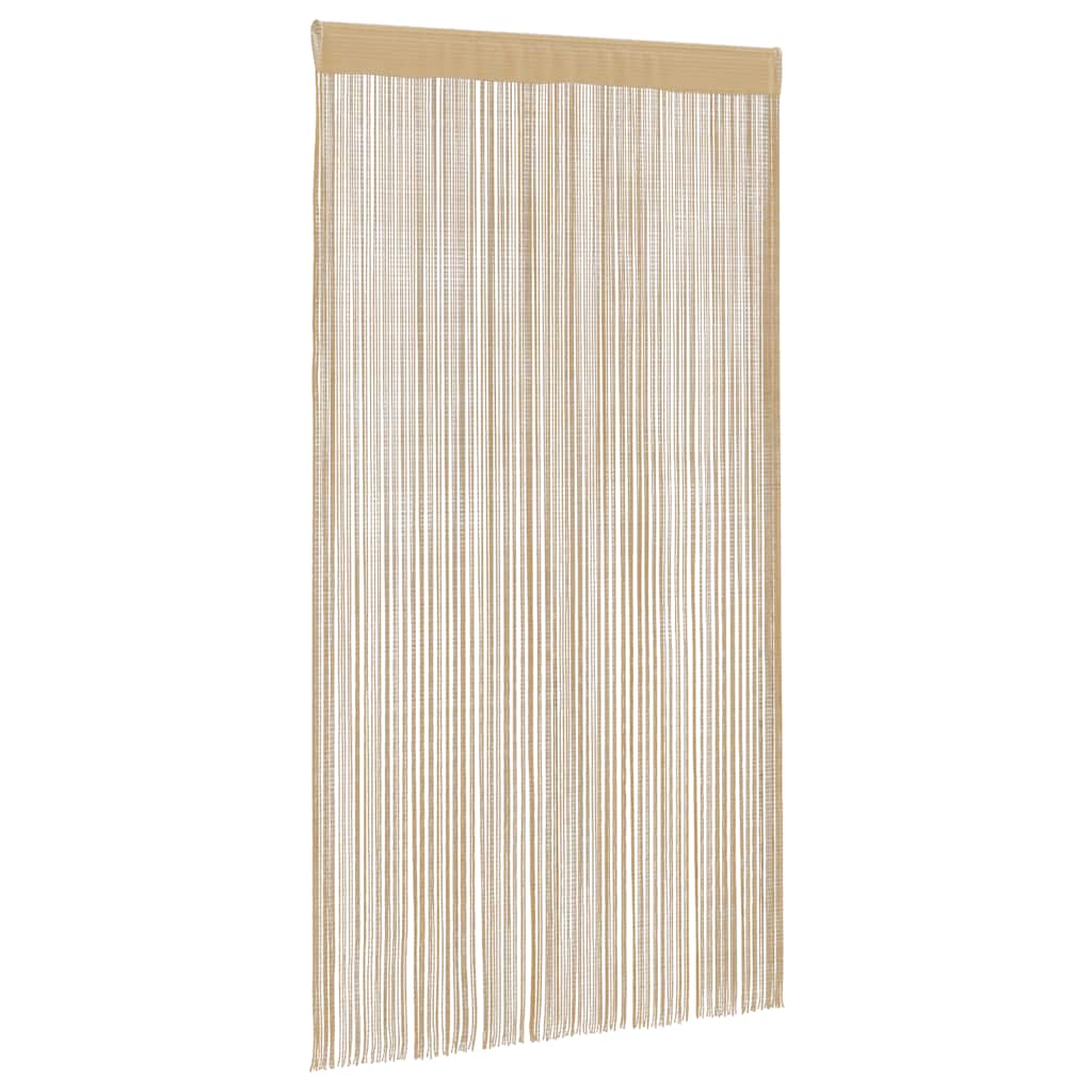 vidaXL Zasłony sznurkowe, 2 sztuki, 100 x 250 cm, beżowe