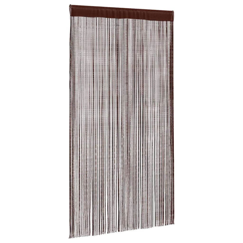 vidaXL Zasłony sznurkowe, 2 sztuki, 100 x 250 cm, brązowe