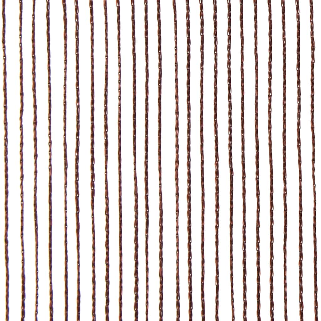 vidaXL Zasłony sznurkowe, 2 sztuki, 100 x 250 cm, brązowe