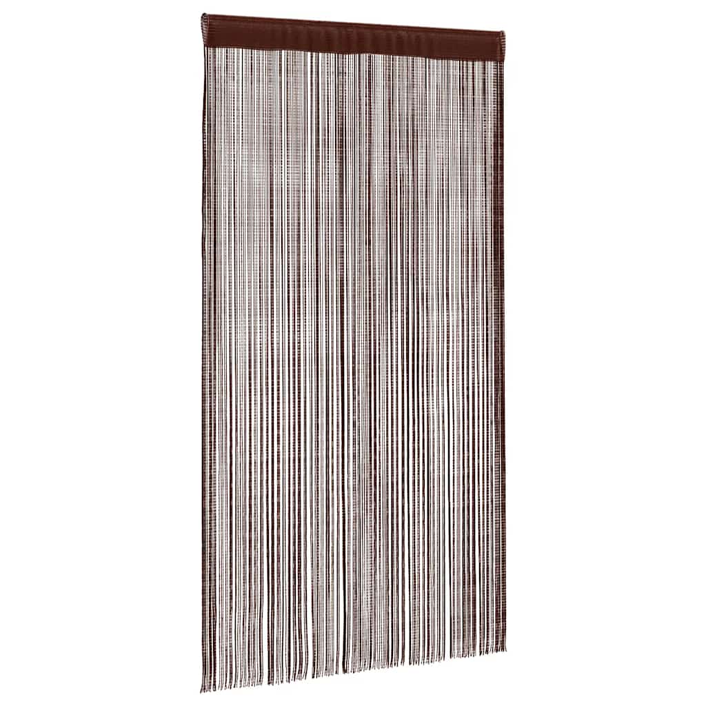 vidaXL Zasłony sznurkowe, 2 sztuki, 140 x 250 cm, brązowe