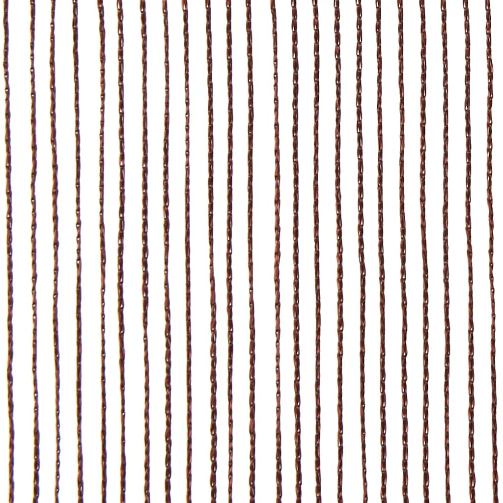 vidaXL Zasłony sznurkowe, 2 sztuki, 140 x 250 cm, brązowe