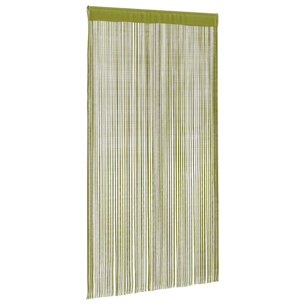 vidaXL Zasłony sznurkowe, 2 sztuki, 100 x 250 cm, zielone