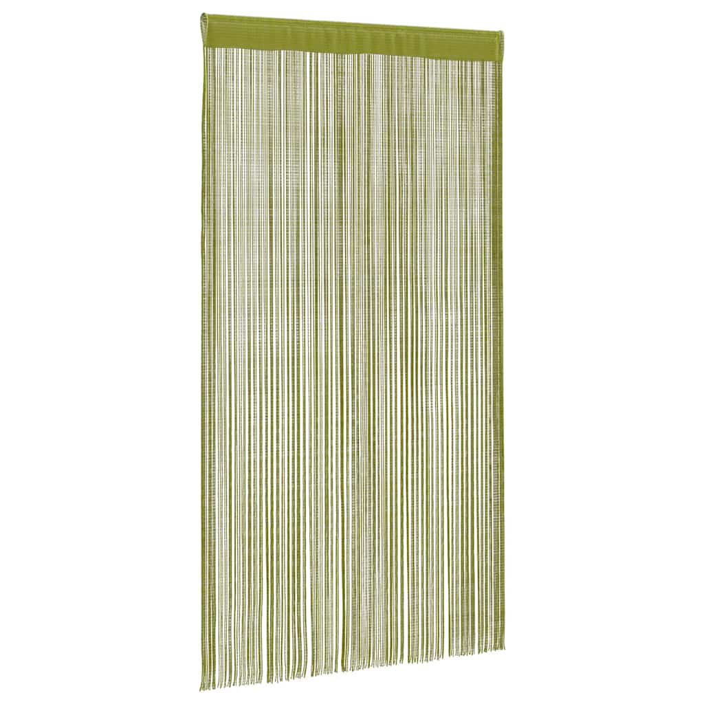 vidaXL Zasłony sznurkowe, 2 sztuki, 140 x 250 cm, zielone