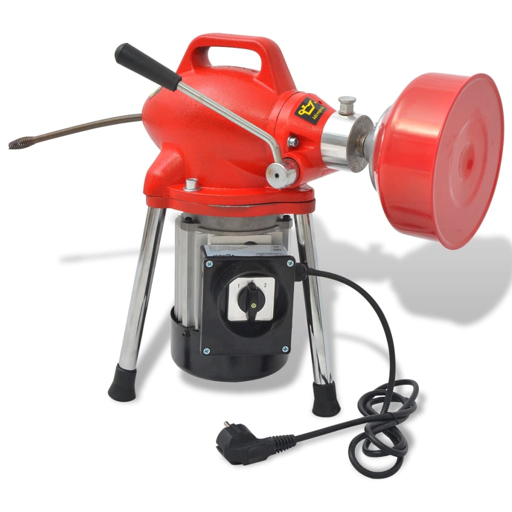 vidaXL Maszyna do czyszczenia rur, 250 W, 12,5mx16mm 4,5mx9,5mm