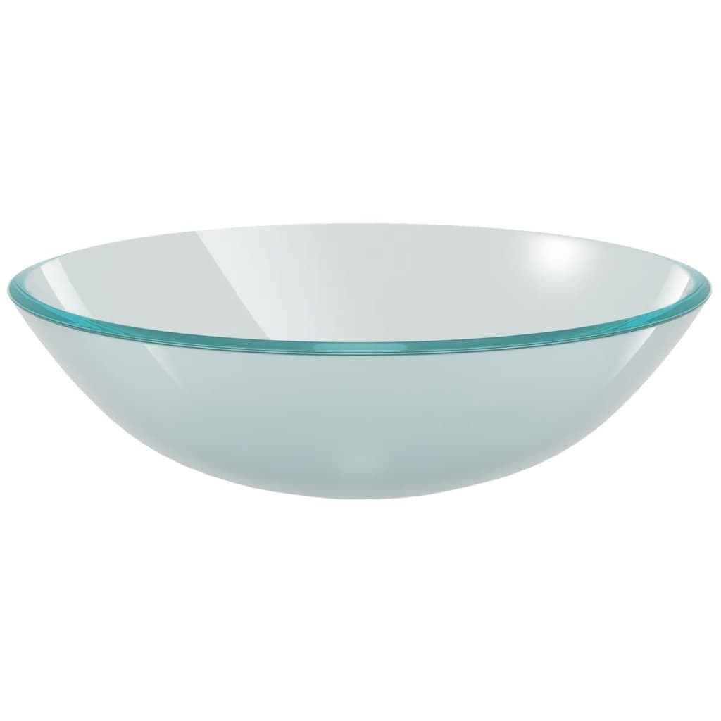 vidaXL Umywalka z matowego, hartowanego szkła 42 cm