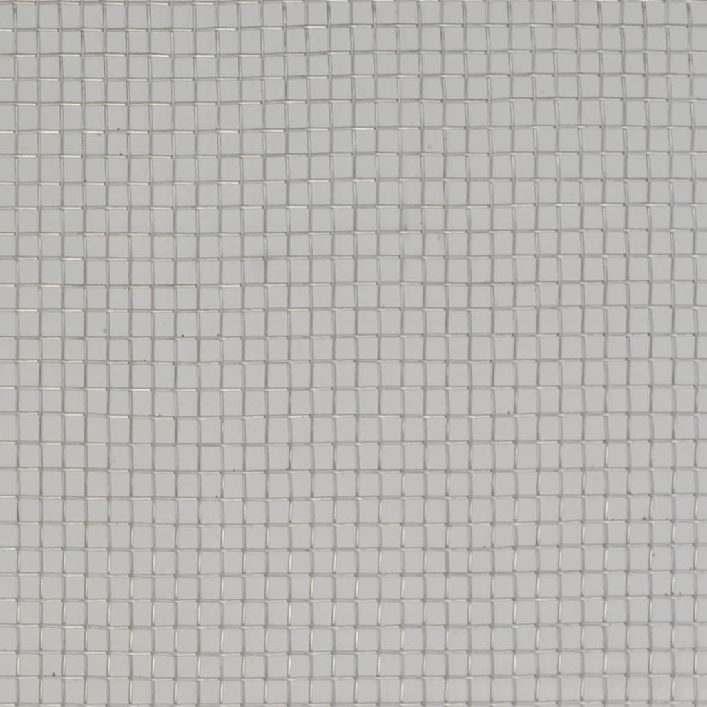 vidaXL Siatka na insekty, stal nierdzewna, 100 x 500 cm, srebrna