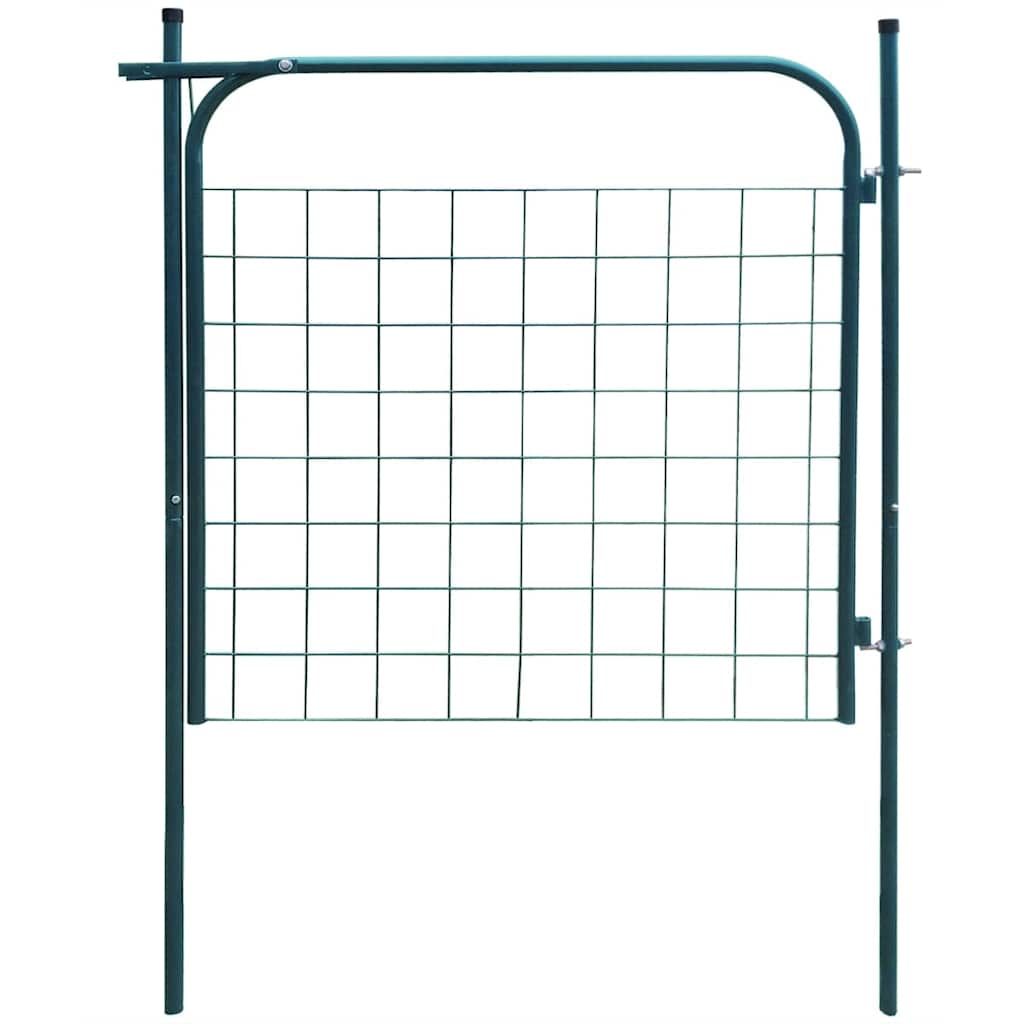 vidaXL Brama ogrodowa 100x100 cm Zielona