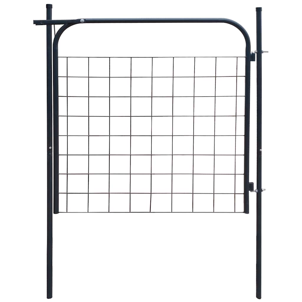 vidaXL Brama ogrodowa 100x100 cm Antracyt