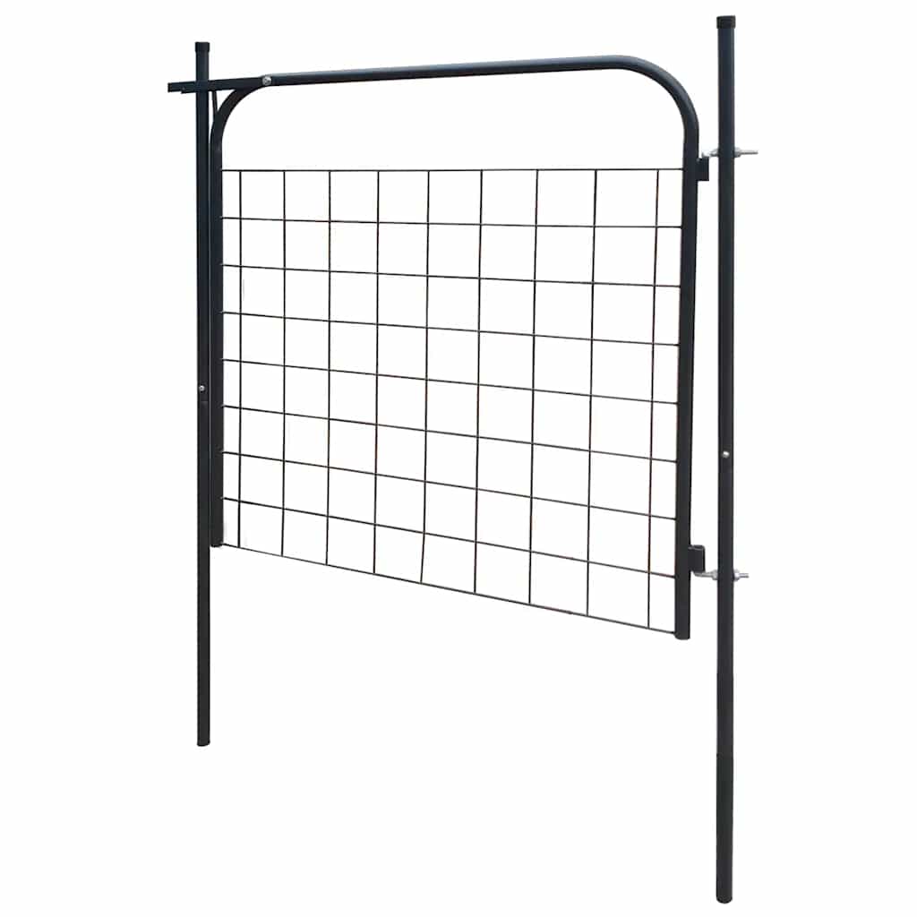 vidaXL Brama ogrodowa 100x100 cm Antracyt