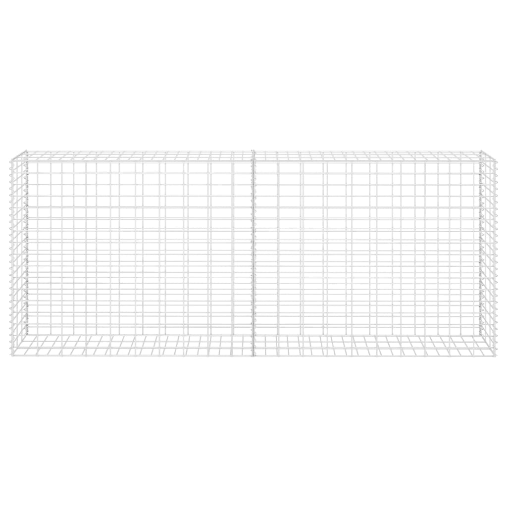vidaXL Kosz gabionowy, galwanizowana stal, 85 x 30 x 200 cm