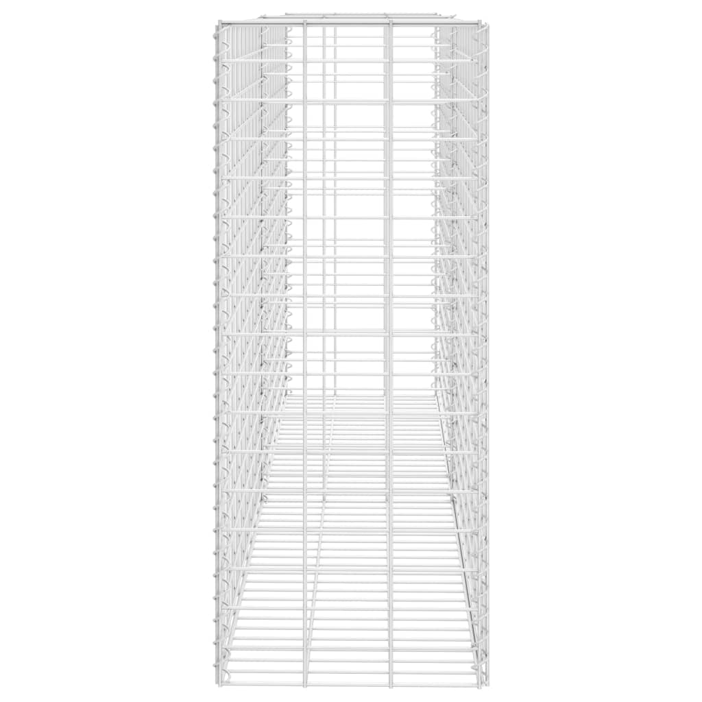 vidaXL Kosz gabionowy, galwanizowana stal, 85 x 30 x 200 cm