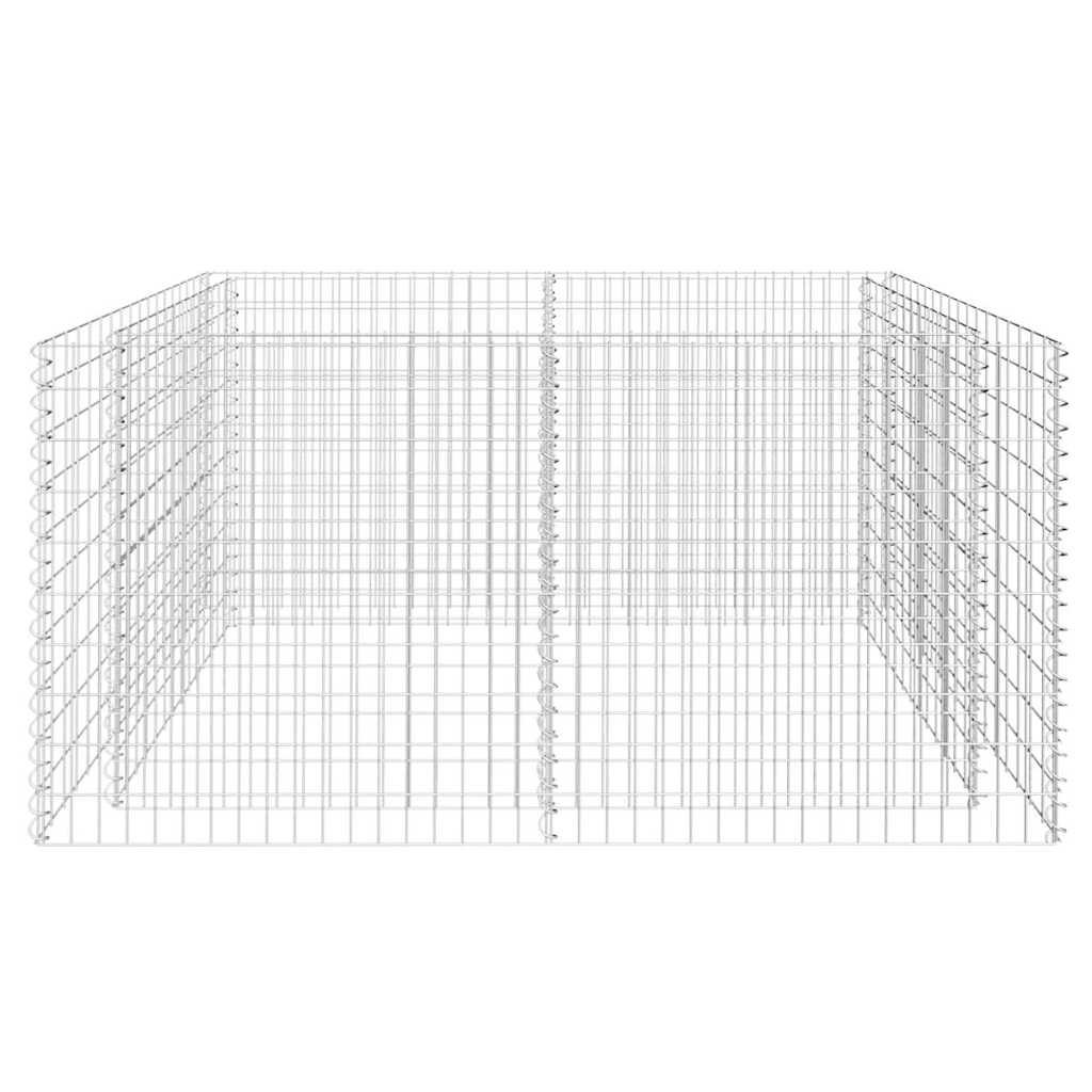 vidaXL Podwyższona donica, ze stali 180 x 90 x 100 cm, srebrna