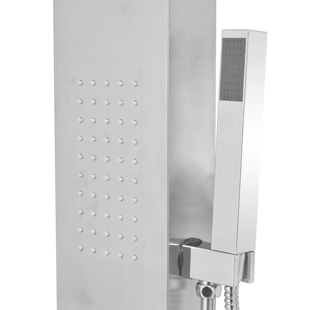vidaXL Panel prysznicowy ze stali nierdzewnej, kwadratowy