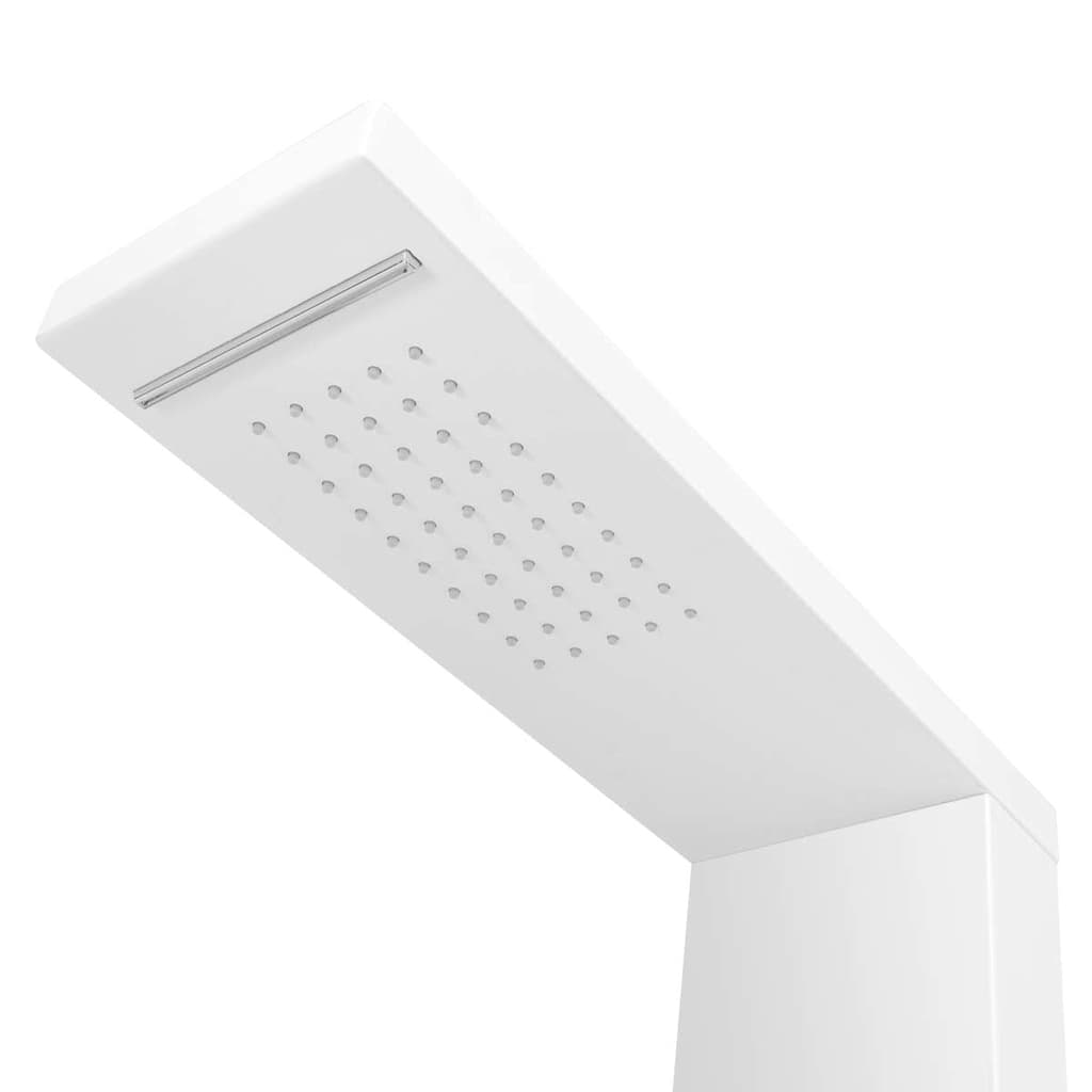 vidaXL Panel prysznicowy, aluminiowy, matowy, biały