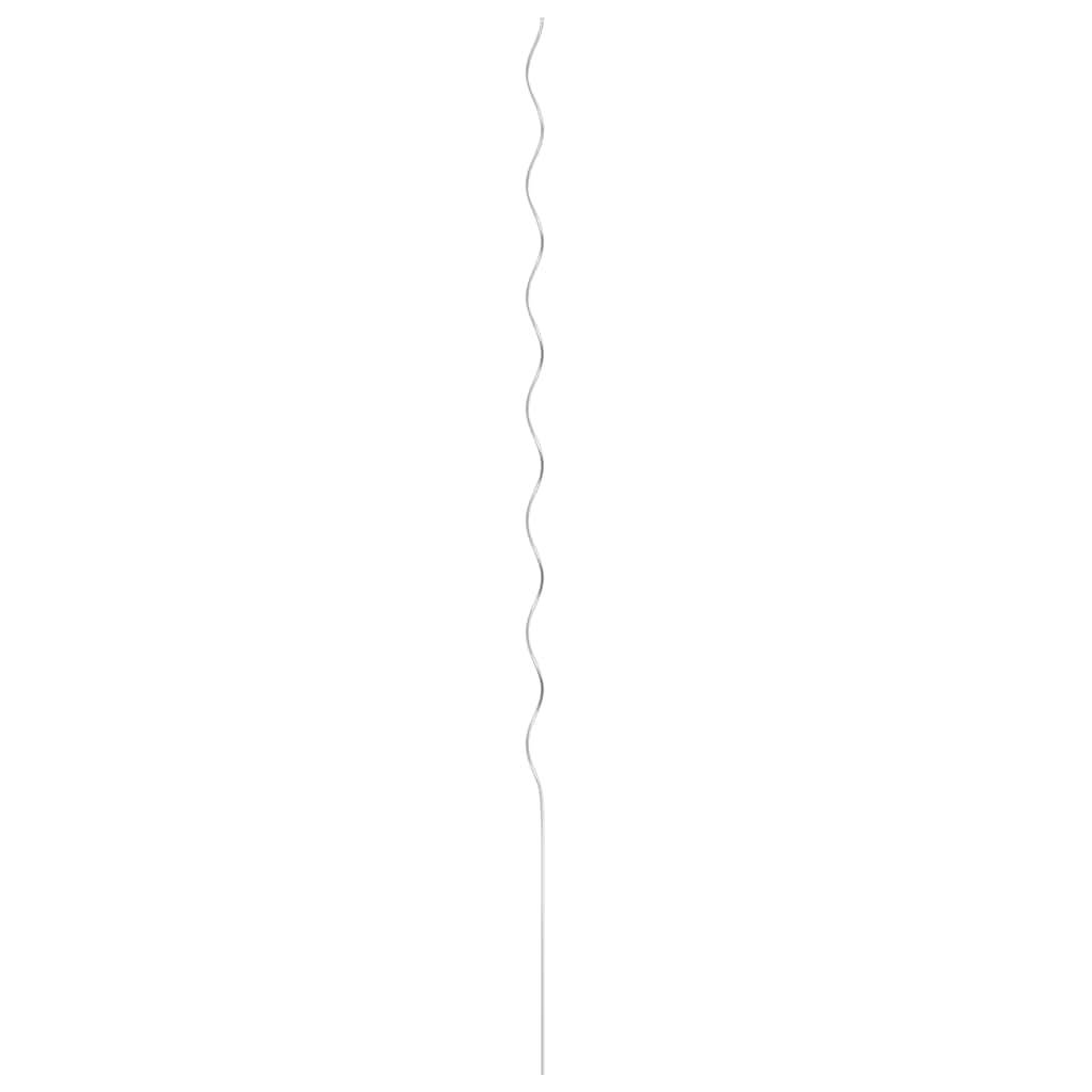 vidaXL Spiralne podpórki do roślin, 50 szt, 170 cm, galwanizowana stal