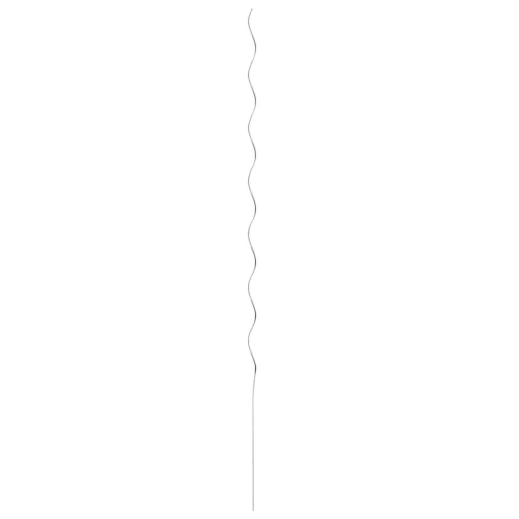 vidaXL Spiralne podpórki do roślin, 50 szt, 170 cm, galwanizowana stal
