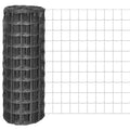 vidaXL Euro ogrodzenie, stalowe, 25 x 1 m, szare