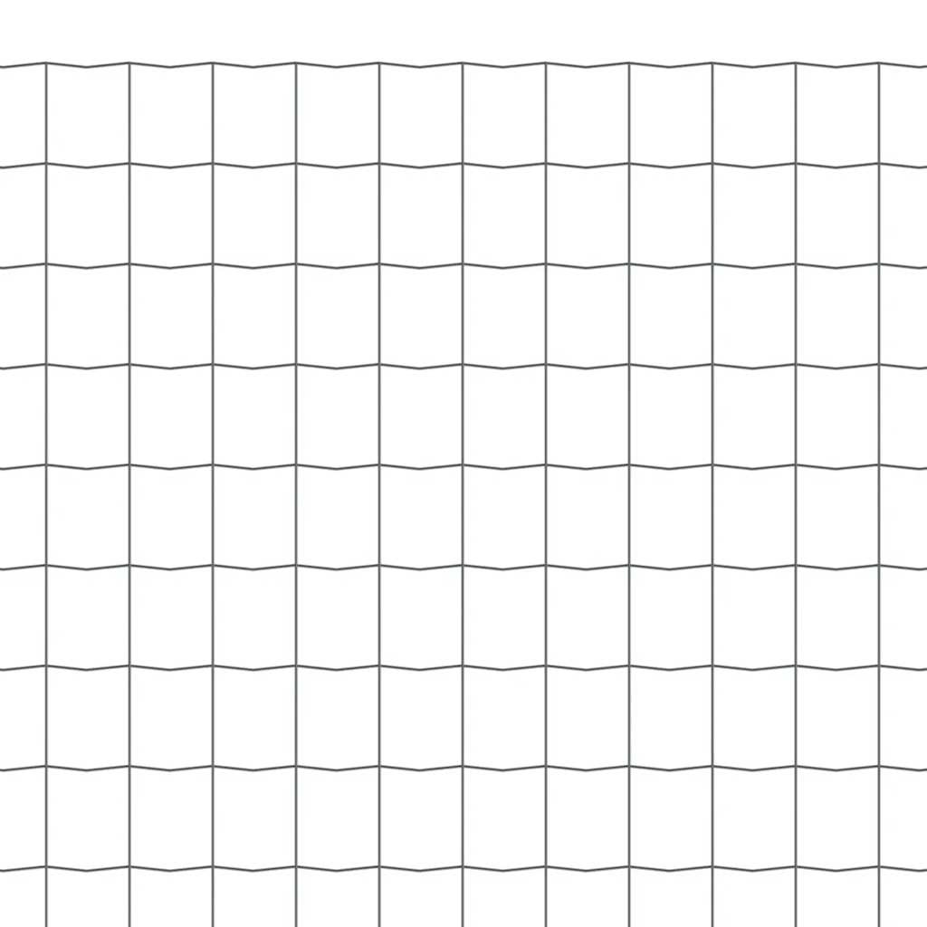 vidaXL Euro ogrodzenie, stalowe, 10 x 0,8 m, szare