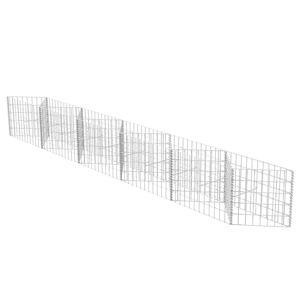 vidaXL Kosz gabionowy, galwanizowana stal, 300x30x50 cm