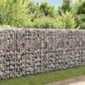 vidaXL Kosz gabionowy, galwanizowana stal, 120x30x100 cm