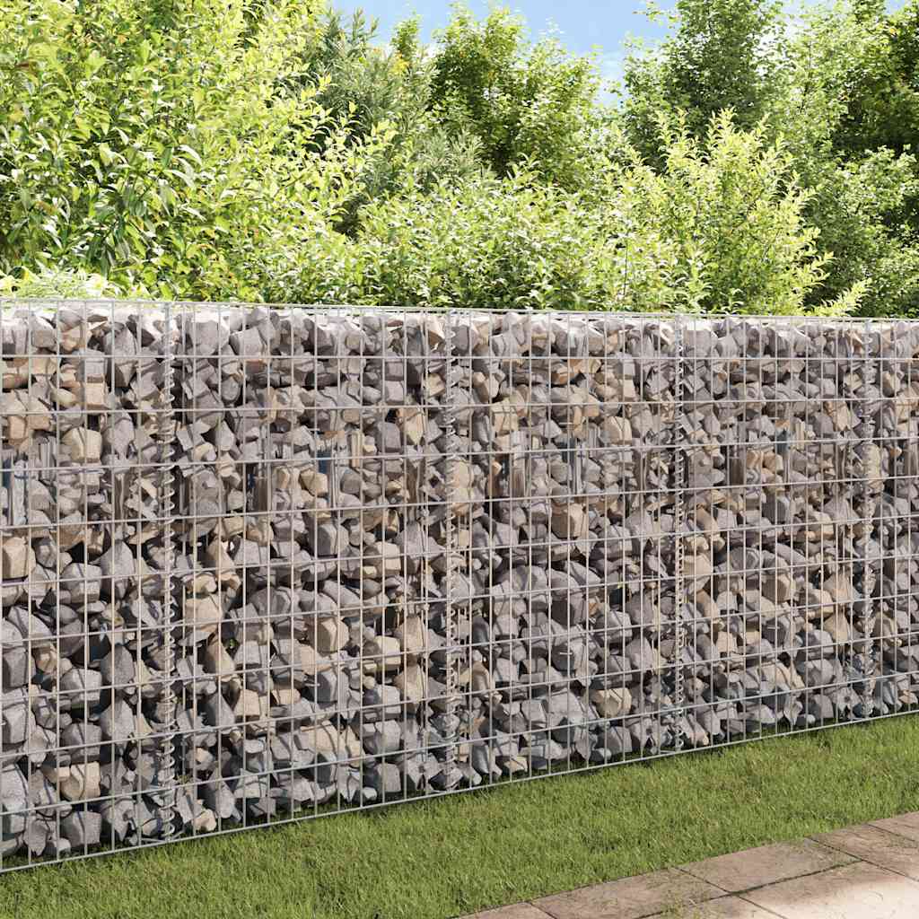 vidaXL Kosz gabionowy, galwanizowana stal, 120x30x50 cm