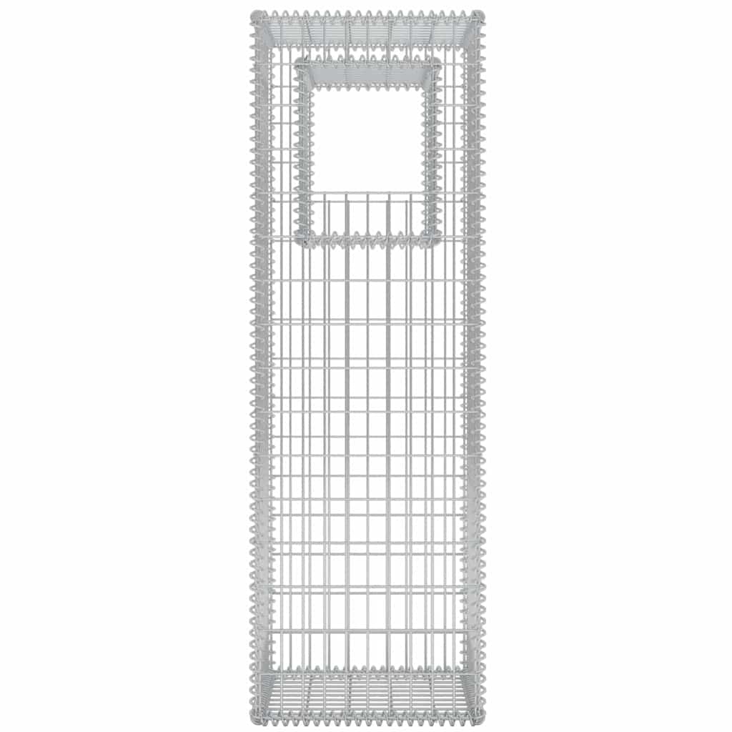 vidaXL Kosze gabionowe kolumny - donice, 2 szt., 50x50x160 cm