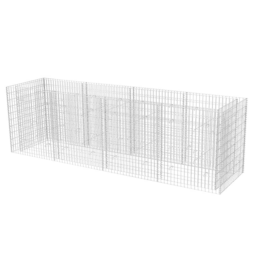 vidaXL Podwyższona donica, ze stali 360 x 90 x 100 cm