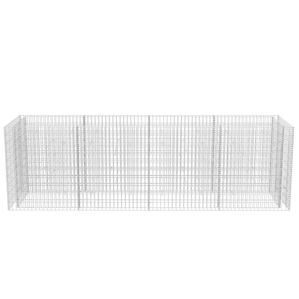 vidaXL Podwyższona donica, ze stali 360 x 90 x 100 cm