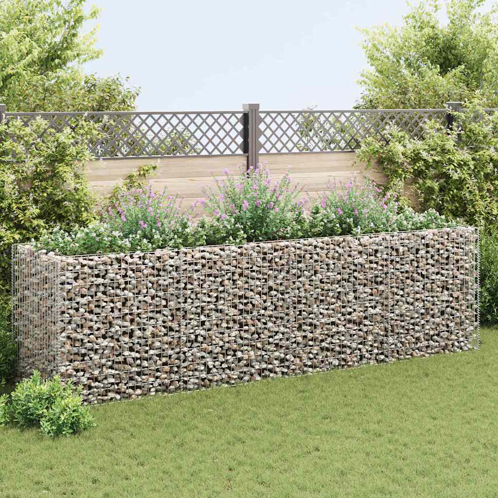 vidaXL Podwyższona donica, ze stali 360 x 90 x 100 cm