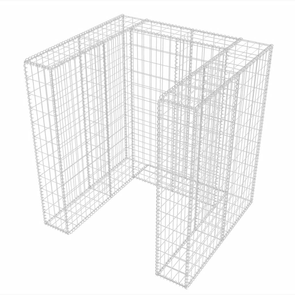 vidaXL Gabion do osłonięcia kosza na śmieci, 110x100x120 cm