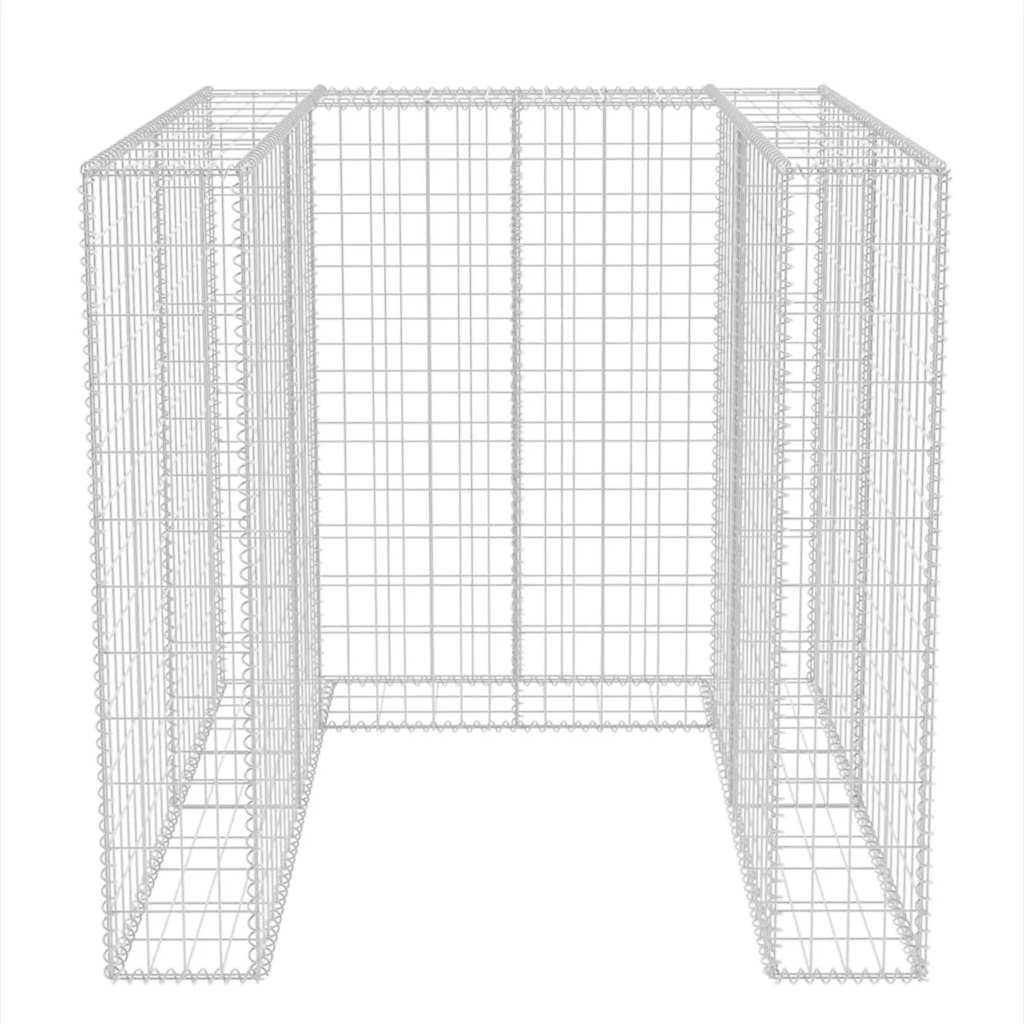 vidaXL Gabion do osłonięcia kosza na śmieci, 110x100x120 cm
