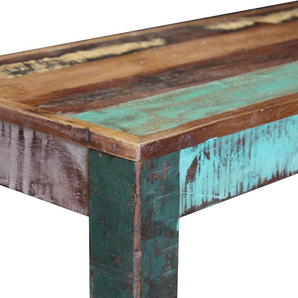 vidaXL Ławka z drewna odzyskanego, 110x35x45 cm