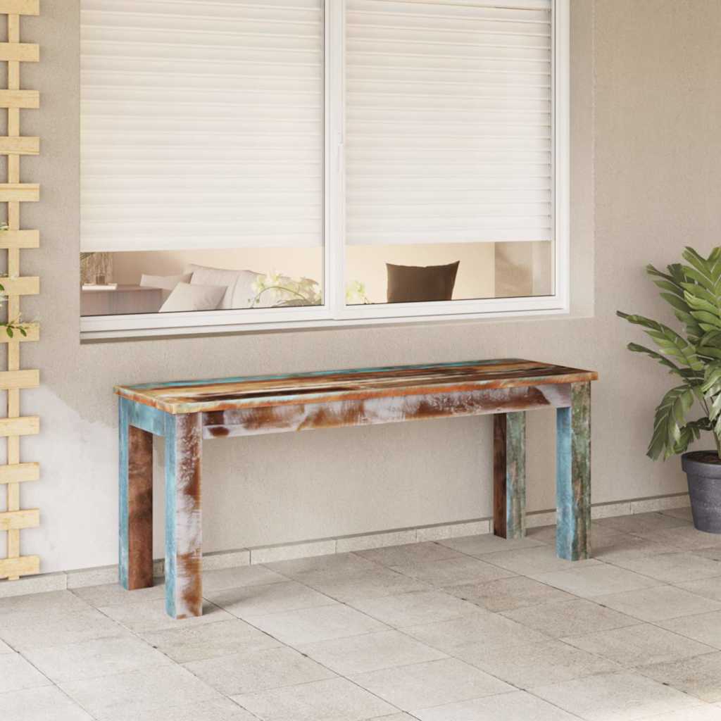 vidaXL Ławka z drewna odzyskanego, 110x35x45 cm