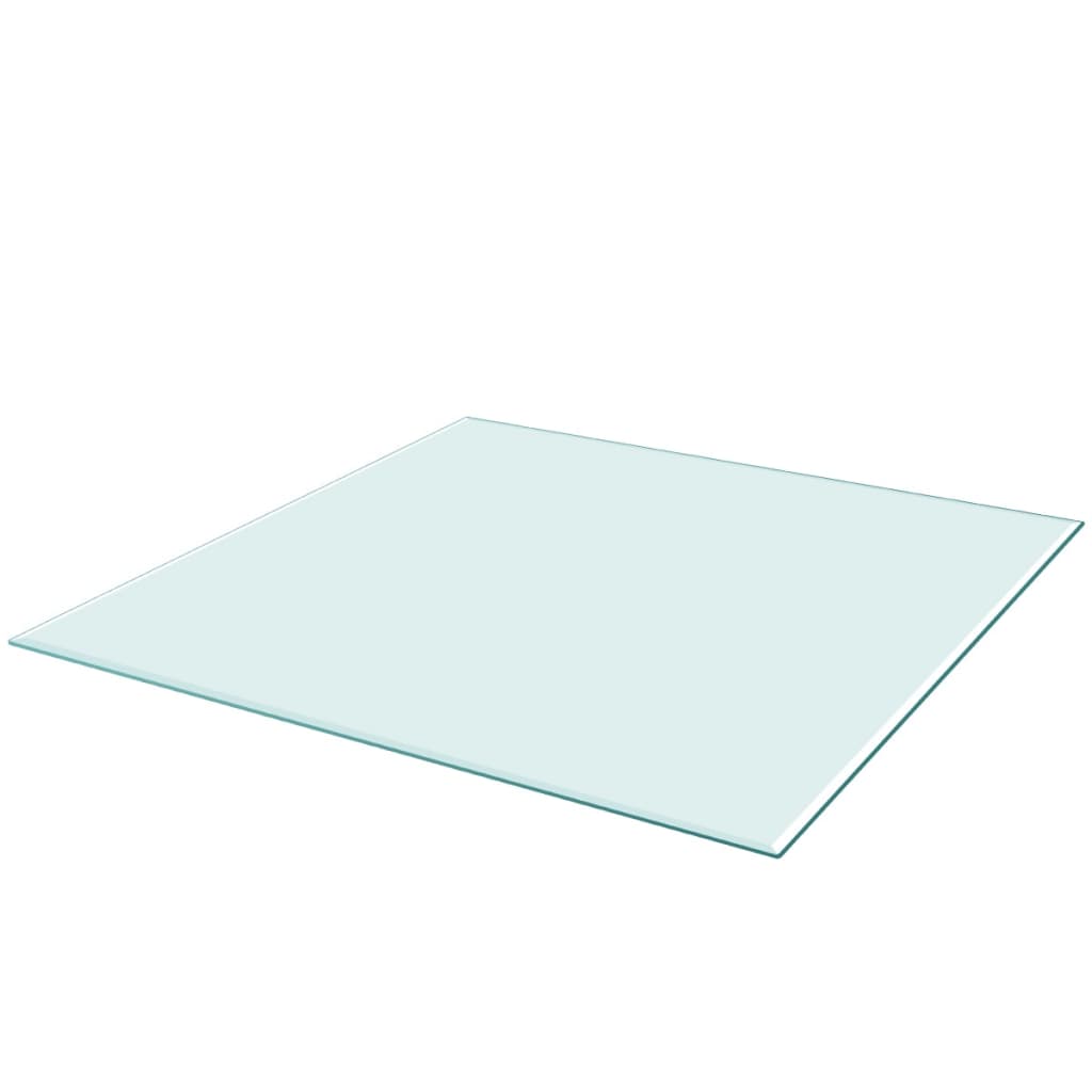 vidaXL Blat stołu szklany, kwadratowy 700x700 mm